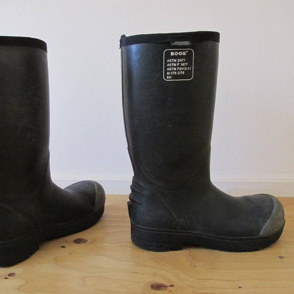 Bogs Rubber Work Boots, Steel Toe, Insulated